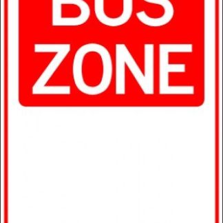 Parking Signs BUS ZONE SPAN ARROW