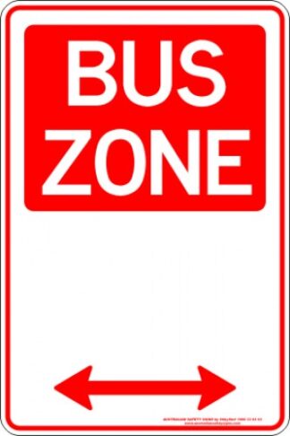 Parking Signs BUS ZONE SPAN ARROW