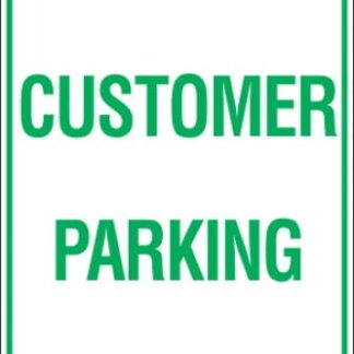 Parking Signs CUSTOMER PARKING