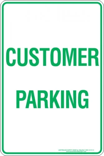 Parking Signs CUSTOMER PARKING