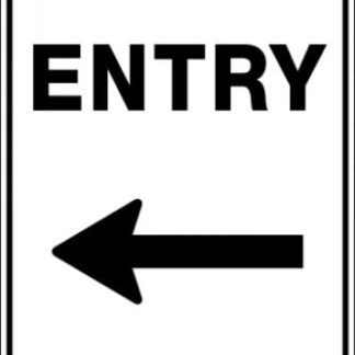 Parking Signs|Traffic Signs ENTRY ARROW LEFT