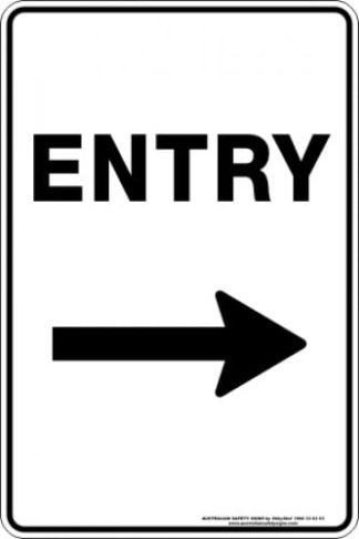 Parking Signs|Traffic Signs ENTRY ARROW RIGHT