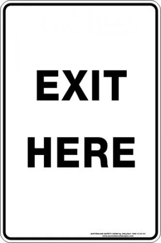 Parking Signs|Traffic Signs EXIT HERE