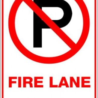 Parking Signs FIRE LANE P SPAN ARROW