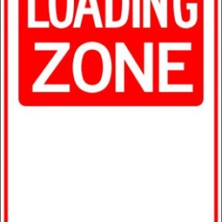 Parking Signs LOADING ZONE SPAN ARROW