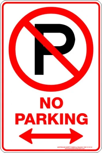 Parking Signs NO PARKING P SPAN ARROW