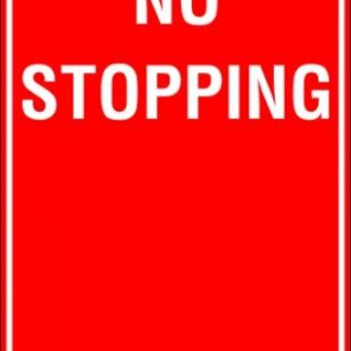 Parking Signs NO STOPPING ARROW LEFT
