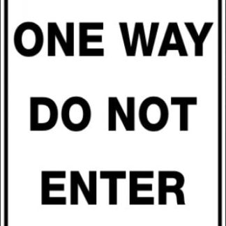 Parking Signs|Traffic Signs ONE WAY DO NOT ENTER