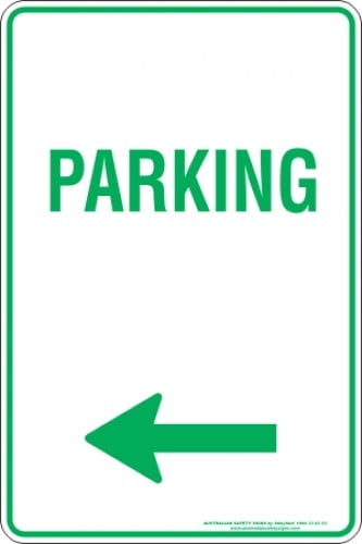 Parking Signs PARKING ARROW LEFT