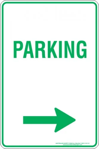 Parking Signs PARKING ARROW RIGHT