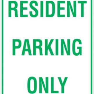 Parking Signs RESIDENT PARKING ONLY