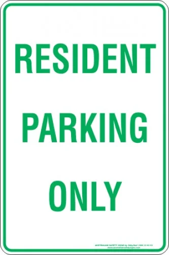Parking Signs RESIDENT PARKING ONLY