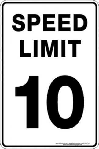 Parking Signs|Traffic Signs SPEED LIMIT 10