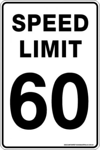 Traffic Signs SPEED LIMIT 60