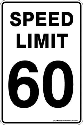 Traffic Signs SPEED LIMIT 60