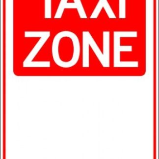 Parking Signs TAXI ZONE SPAN ARROW