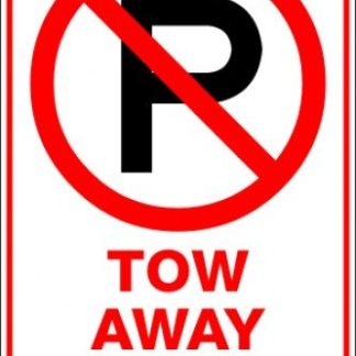Parking Signs TOW AWAY ZONE P