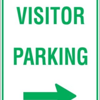 Parking Signs VISITOR PARKING ARROW RIGHT