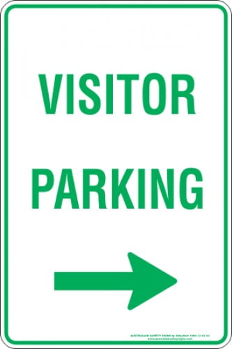 Parking Signs VISITOR PARKING ARROW RIGHT