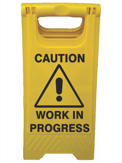 CAUTION WORK IN PROGRESS A-Frame Signs