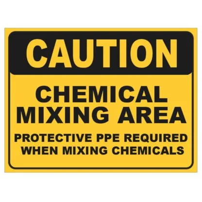 Chemical Mixing Area Protective Ppe Required