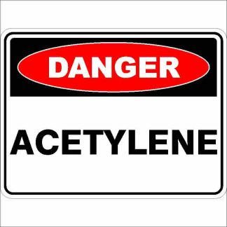 Danger Signs ACETYLENE