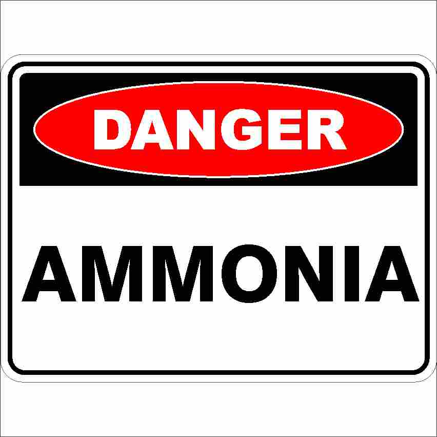 Danger Signs AMMONIA