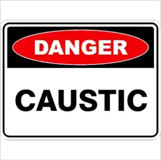 Danger Signs CAUSTIC