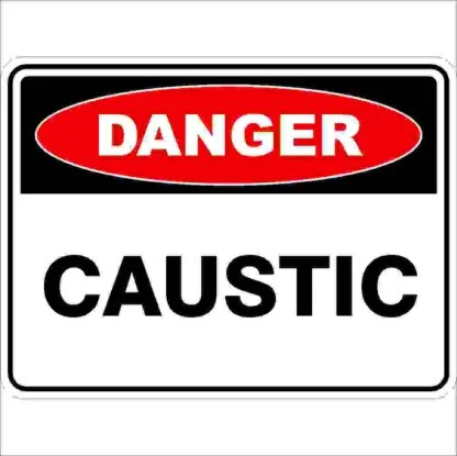 Danger Signs CAUSTIC
