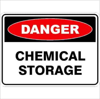 Danger Signs CHEMICAL STORAGE
