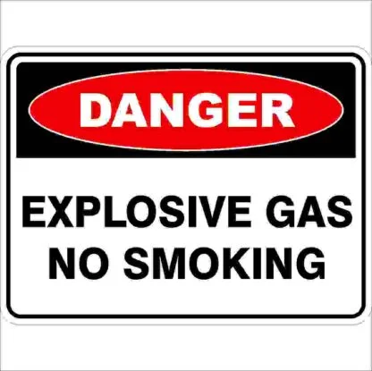 Explosive Gas No Smoking