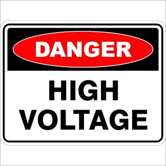 Danger Signs HIGH VOLTAGE
