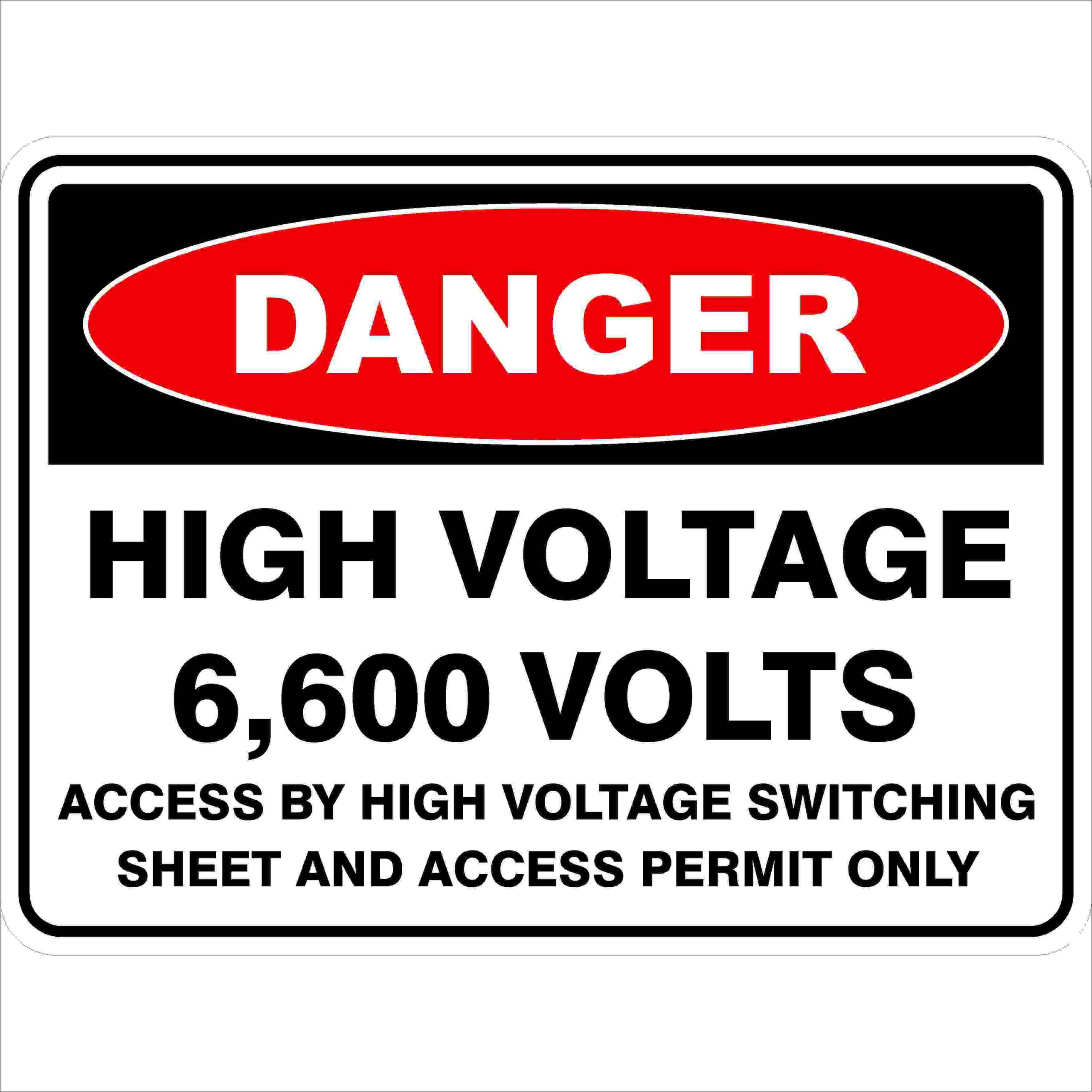 Danger Signs HIGH VOLTAGE 6