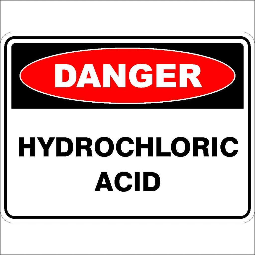 Hydrochloric Acid Buy Now Discount Safety Signs Australia