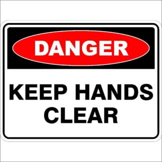 Danger Signs KEEP HANDS CLEAR