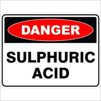 Danger Signs SULPHURIC ACID
