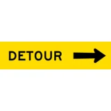 Temporary Traffic Signs DETOUR (ARROW RIGHT)