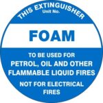 Fire Safety Signs EXTINGUISHER ID MARKER FOAM