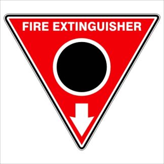 Fire Safety Signs EXTINGUISHER ID MARKER TRI CO2