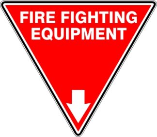 Fire Safety Signs EXTINGUISHER ID MARKER TRI FIRE FIGHTING EQUIPMENT