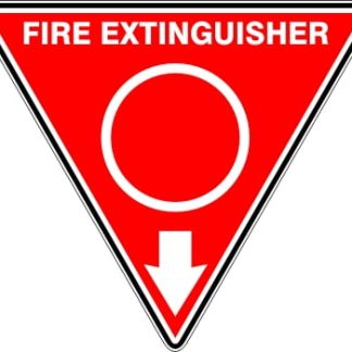 Fire Safety Signs EXTINGUISHER ID MARKER TRI WATER