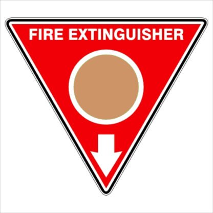 Fire Safety Signs EXTINGUISHER ID MARKER TRI WET CHEMICAL