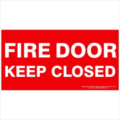 Fire Safety Signs FIRE DOOR KEEP CLOSED 350