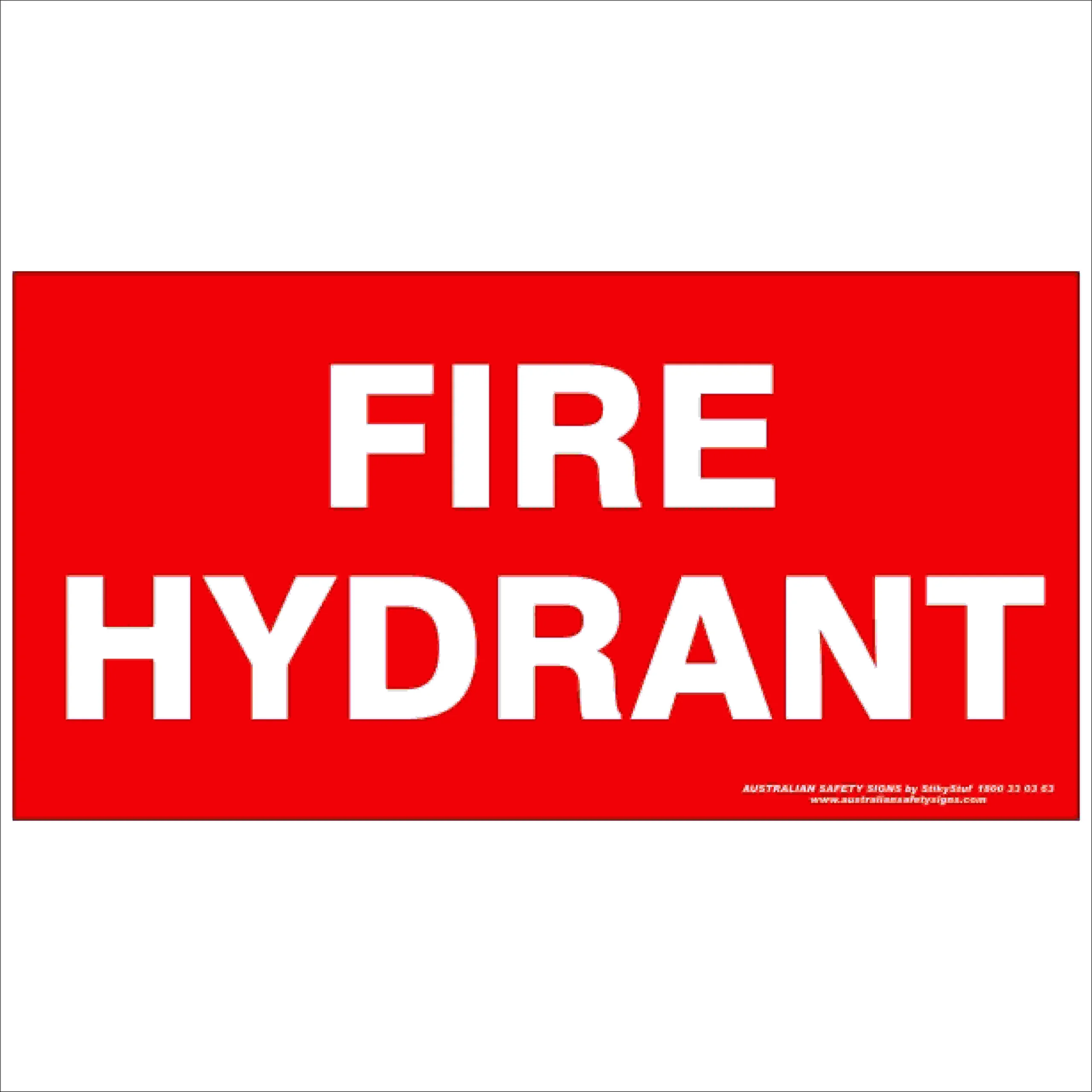 Fire Safety Signs FIRE HYDRANT 350