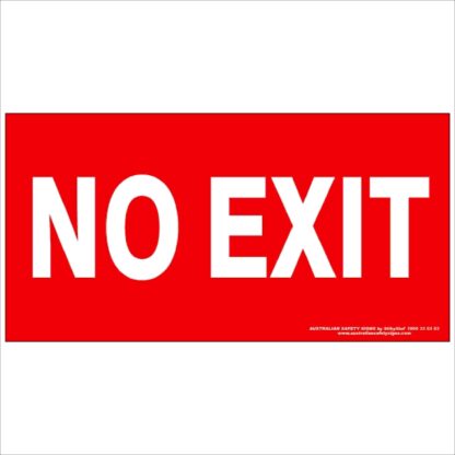 Fire Safety Signs NO EXIT 350