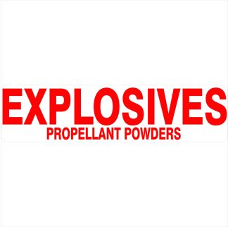 Hazchem Signs EXPLOSIVES PROPELLANT POWDERS
