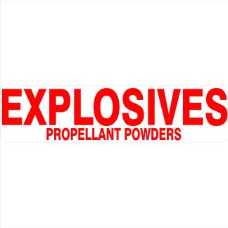 Hazchem Signs EXPLOSIVES PROPELLANT POWDERS