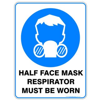 Half Face Mask Respirator Must Be Worn