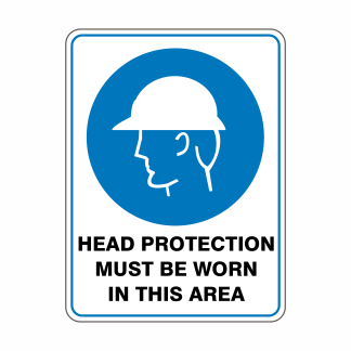 Head Protection Must Be Worn in this Area
