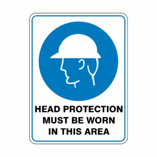 Head Protection Must Be Worn in this Area